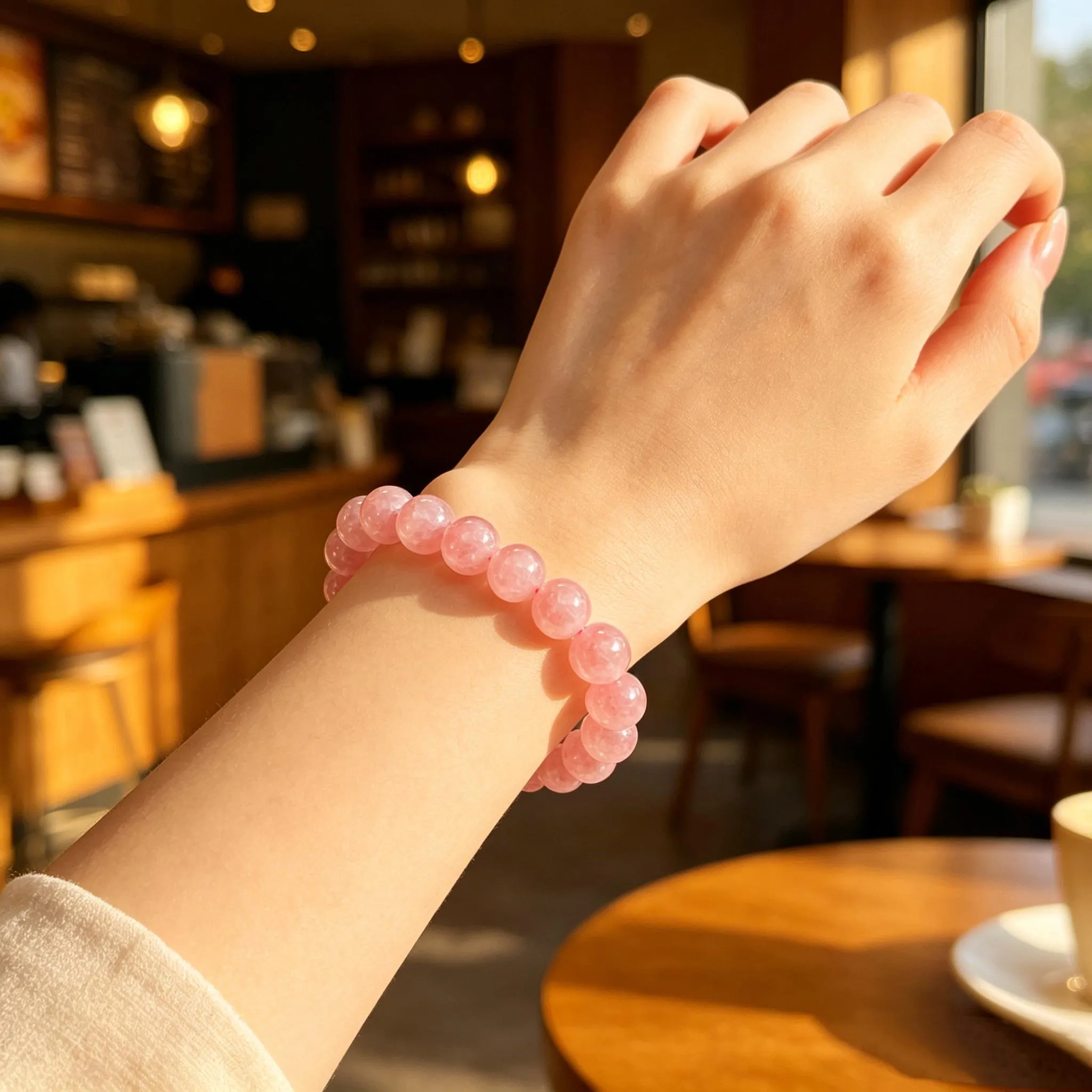 Gelang kuarza mawar ungu dan merah jambu semula jadi dari lombong lama | Kristal Zi Ma Fen yang jarang ditemui | Hadiah sempurna untuknya | Tenaga Cinta & Kebijaksanaan,Herkimer,comel,Birthday,Tangan